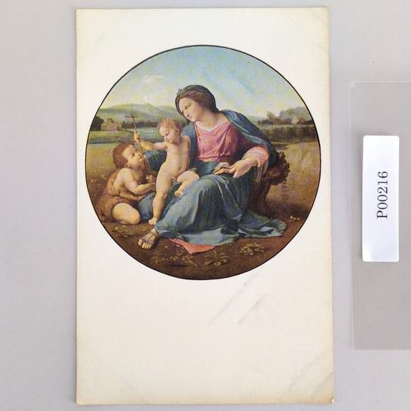 Vtg 60s National Gallery of Art Postcard The Alba Madonna, Raphael, Christ Mary - Picture 1 of 2